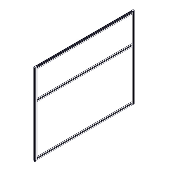 Секция комбинированной перегородки RP115SL140 Bravo grey/Серый 1400х22х1115 в Орске 