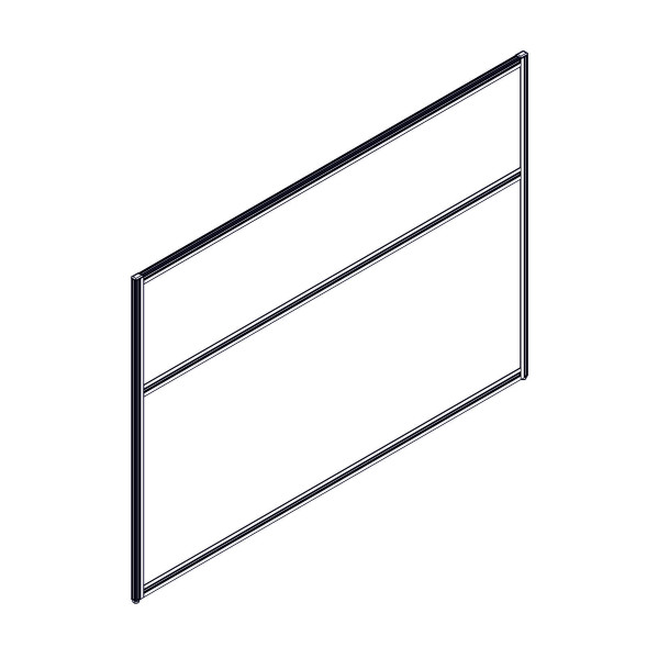 Секция комбинированной перегородки RP115SL160 Bravo grey/Серый 1600х22х1115 в Орске 