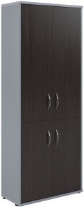 Шкаф с глухими средними и малыми дверми СТ-1.3 Венге/Металлик 770*365*1975
