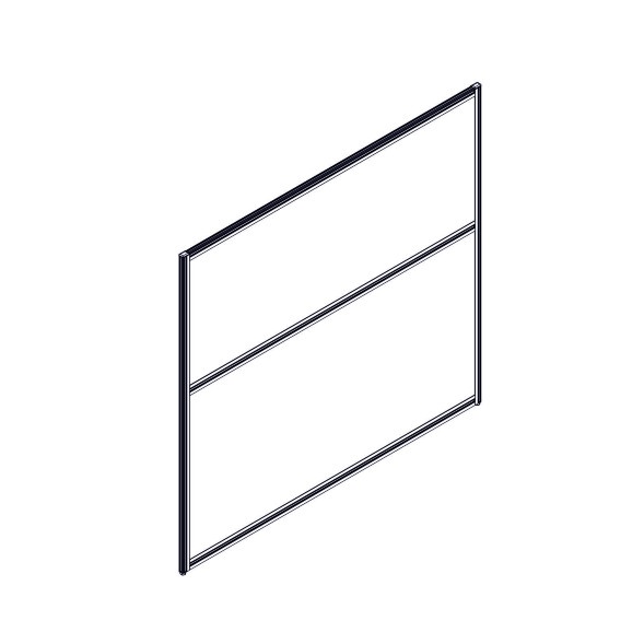 Секция комбинированной перегородки RP130SL140 Bravo grey/Серый 1400х22х1300 в Орске 