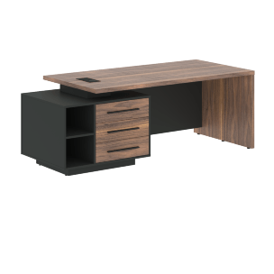 Стол руководителя с тумбой VRCT 2190(L) 2100х900х750 VE