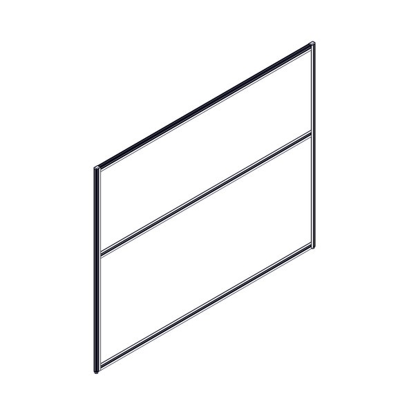 Секция комбинированной перегородки RP130SL160 Bravo grey/Серый 1600х22х1300 в Орске 