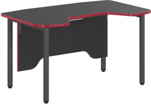 Стол игровой SKILLL SSTG 1385 Антрацит/Красный 1360х850х747
