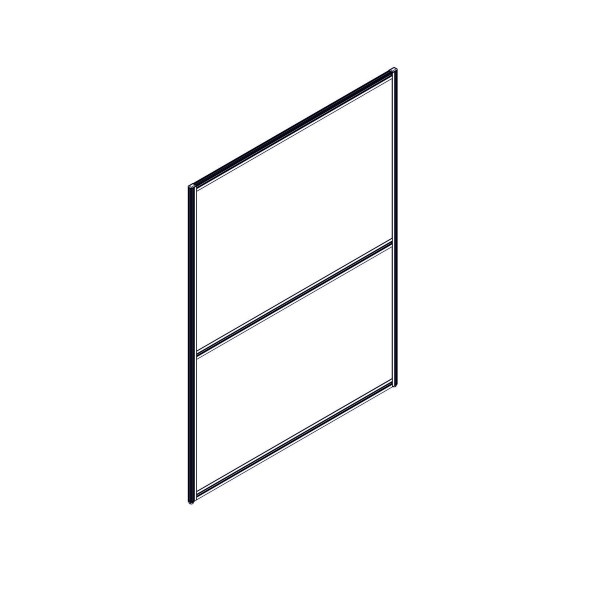 Секция комбинированной перегородки RP160SL120 Bravo grey/Серый 1200х22х1600 в Орске 