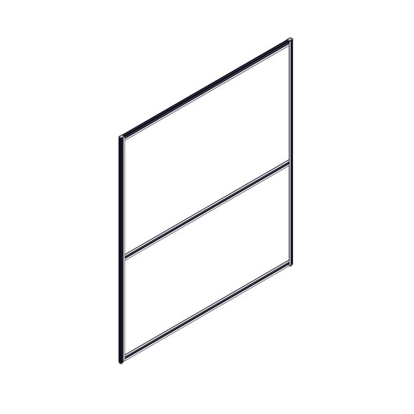 Секция комбинированной перегородки RP160SL140 Bravo grey/Серый 1400х22х1600 в Орске 