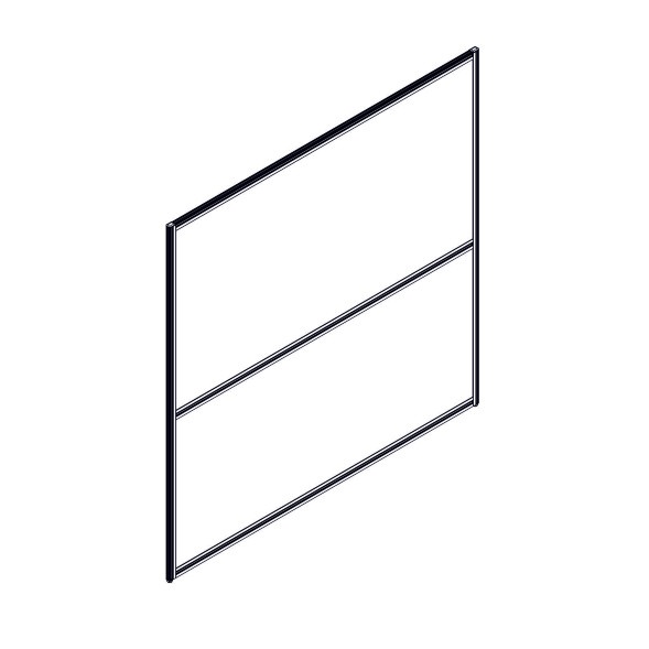 Секция комбинированной перегородки RP160SL160 Bravo grey/Серый 800х22х1600 в Орске 