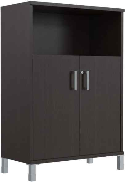 Шкаф средний с замком в глухих малых дверях B 420.3(RZ) Венге Магия 900х450х1286