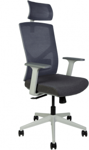 Кресло офисное Денвер серая сетка