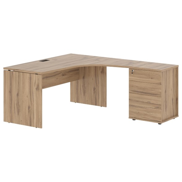 Стол эргономичный с тумбой EDCET 1518(R) 1560х1880х750 EDIS