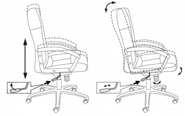 Кресло руководителя Бюрократ T-9908AXSN-AB