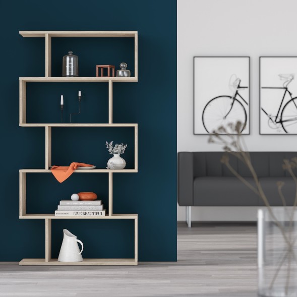 Стеллаж SH 7346 Дуб Сонома светлый 730х250х1416 COMP в Орске 