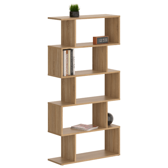 Стеллаж SH 7346 Дуб Сонома светлый 730х250х1416 COMP в Орске 