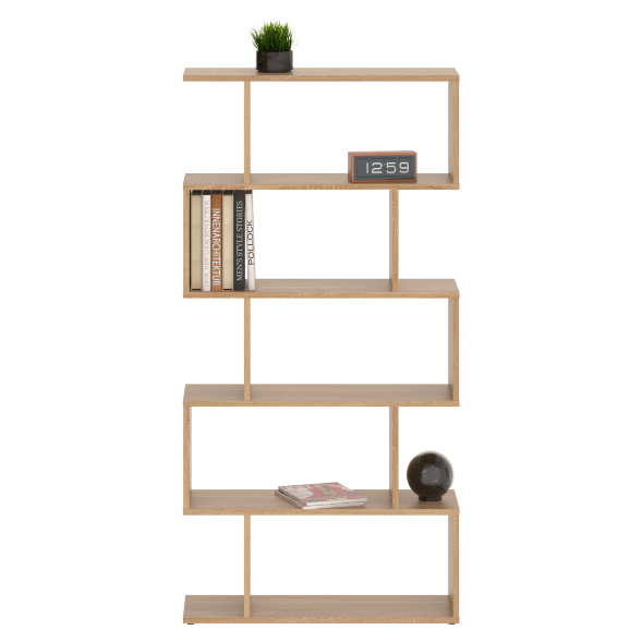 Стеллаж SH 7346 Дуб Сонома светлый 730х250х1416 COMP в Орске 