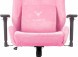 Кресло игровое Knight N1 Fabric розовый Velvet 36 с подголов. крестов. металл в Орске 