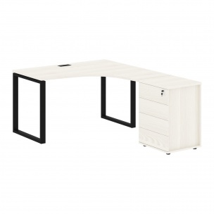 Стол эргономичный с тумбой EQCET 1318(R) 1360х1880х750 EDIS