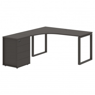 Стол эргономичный с тумбой EQCET 1518(L) 1560х1880х750 EDIS