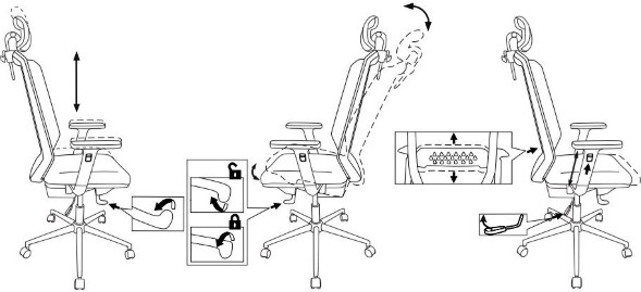 Кресло руководителя Бюрократ MC-W612N-H темно-серый