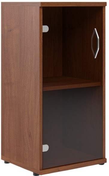 Шкаф колонка со стеклянной дверью СУ-3.2 Орех Французcкий 406*365*823
