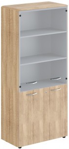 Шкаф комбинированный с замком в дверях малых и обвязкой DHC 85.2(Z) Дуб Каньон 892х470х1950