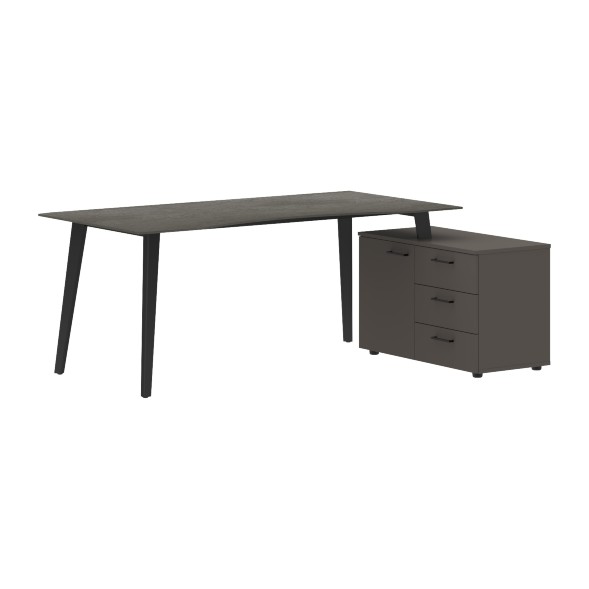 Стол руководителя с тумбой JCT 1813(R) 1800х1300х750 JAY в Орске 