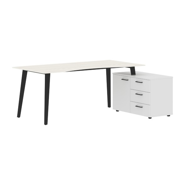 Стол руководителя с тумбой JCT 1813(R) 1800х1300х750 JAY в Орске 