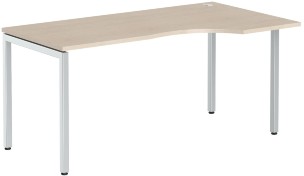 Стол эргономичный XSCET 169(R) Бук Тиара/Алюминий 1600х900х750
