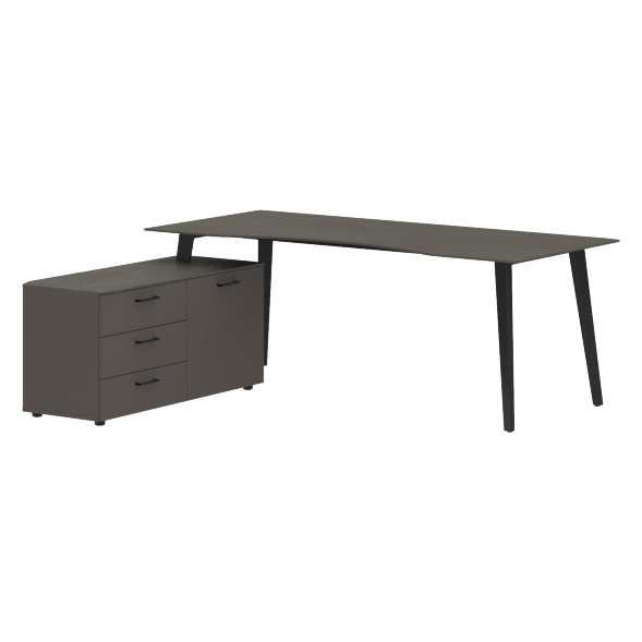 Стол руководителя с тумбой JCT 2018(L) 2000х1800х750 JAY в Орске 