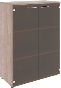 Шкаф со стеклянными дверьми и топом WMC 85.2 Дуб Сонома 856х432х1184 WAVE