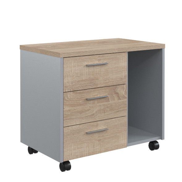 Тумба подкатная с отделением д/СБ OLC-3D.A 733х450х625 OFFIX NEW в Орске 