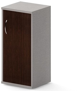 Шкаф колонка с глухой дверью СУ-3.1(R) Венге/Металлик 406*365*823
