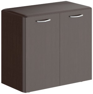 Шкаф низкий с глухими малыми дверьми и обвязкой DLC 85.1 Венге Магия 892х470х815